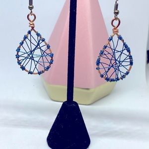 SALE:/Handmade copper earrings